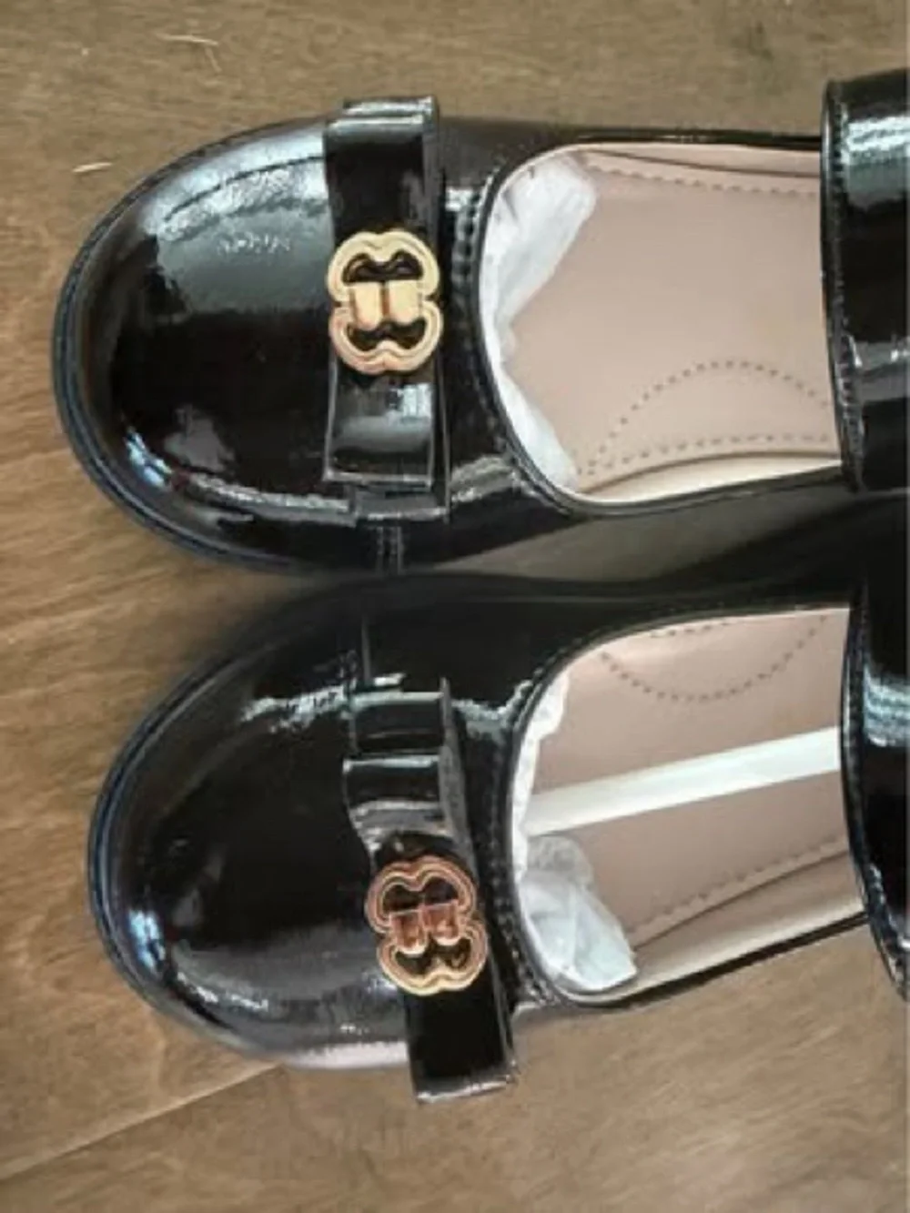 Black Mary Jane Dress Shoes for Girls with Bow Detail